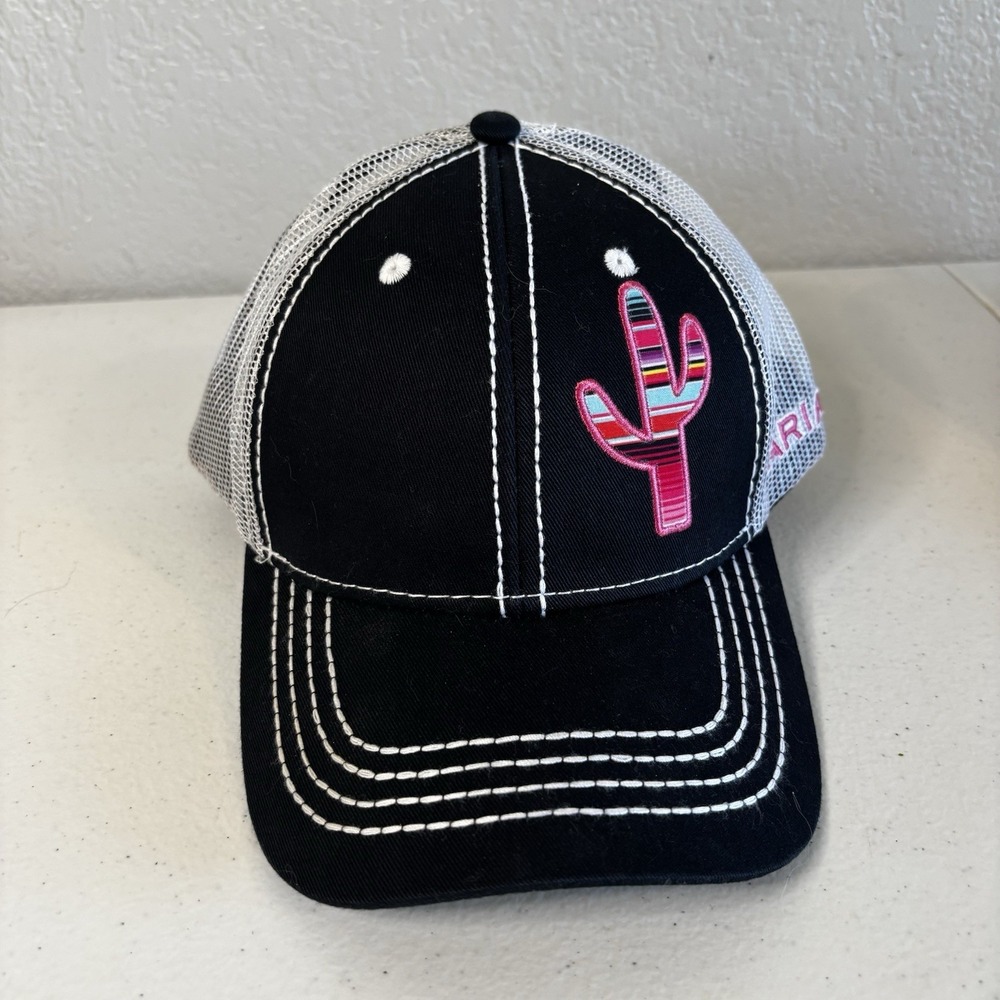 NEW Ariat Womens Hat Serape Cactus Mesh Snapback Baseball Cap Lightweight 515503 - Picture 2 of 6